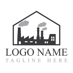 Obraz premium Factory logo design template