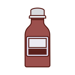 bottle drugs medicine isolated icon