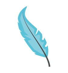 feather bird decoration isolated icon