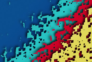 Obraz premium paper cut outs decor