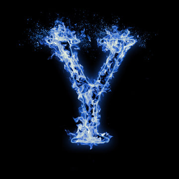 Blue Fire Letters A Z