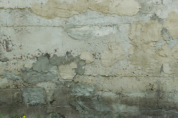 Old gray cement wall as abstract background
