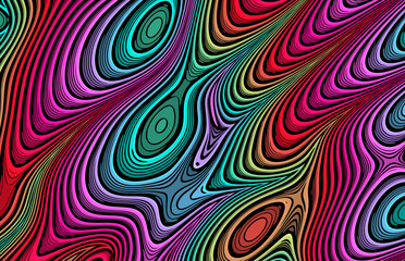 Fototapeta na wymiar multi colorful wavy abstract pattern