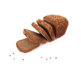 Bread isolated on a white background