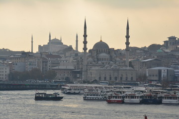 Fototapeta premium Panorama Istanbul Bosphore Turquie