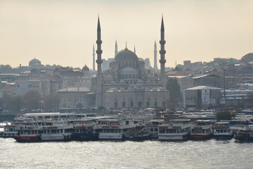 Fototapeta na wymiar Panorama Istanbul Bosphore Turquie