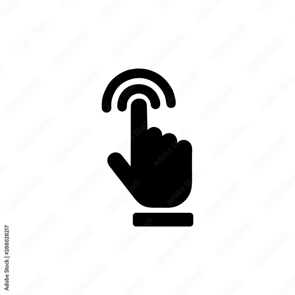 Poster hand cursor click icon