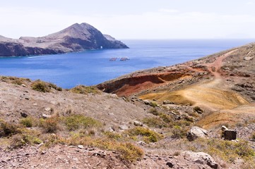 View of Ponta de Sao Lourenço (Saint Lawrence Point) in Madeira, Portugal