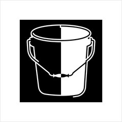 Bucket Icon, Water Bucket Icon