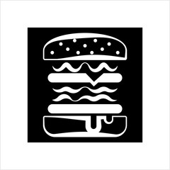 Burger Icon, Fast Food Burger