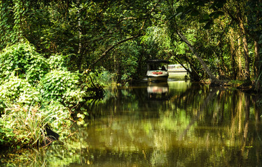Fototapeta na wymiar boat on the river