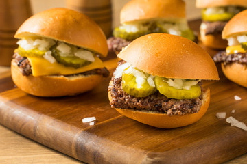 Homemade Beef Cheeseburger Sliders