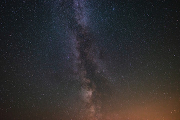Milky way in the summer starry sky