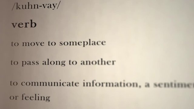 Convey Definition