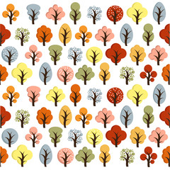 Hello Autumn. Autumn trees background.