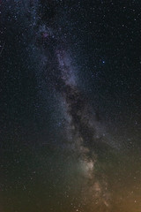 Milky way in the summer starry sky
