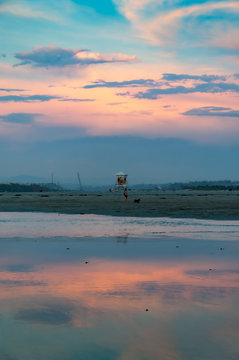 Sultry Sunset at Dog Beach in Ocean Beach