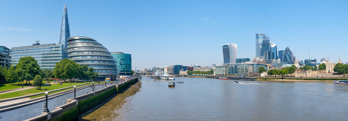 High resolution panoramic view of London