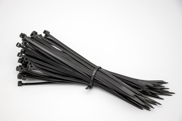 set of drill bits isolated on white background