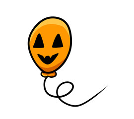 Happy Stylized Halloween Balloon