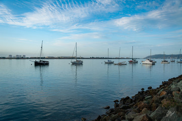 Obraz premium Sultry Sunrise over Downtown San Diego California