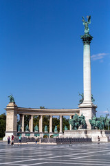 Fototapeta na wymiar Hero Square in Budapest, Hungary