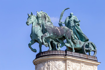 Hero Square in Budapest, Hungary
