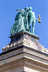 Obraz premium Hero Square in Budapest, Hungary