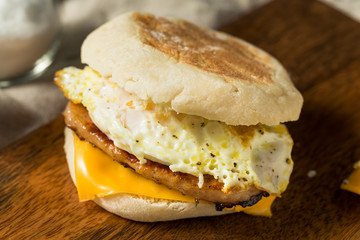 Homemade Pork Roll Egg Sandwich