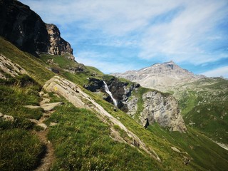 Waterfall in the Alps