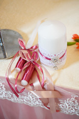 wedding decorations on the wedding day for the newlyweds