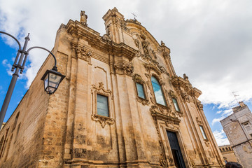 Italy, Basilicata, Province of Matera, Matera. Church of Saint Francis of Assisi.