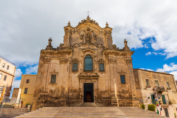 Italy, Basilicata, Province of Matera, Matera. Church of Saint Francis of Assisi.