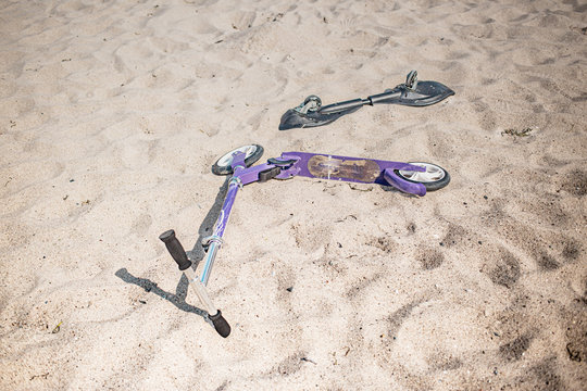 Scooter in the Sand
