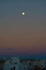 moon over the city