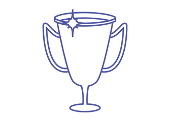 trophy cup award isolated icon