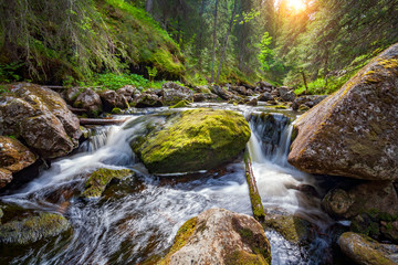 Waterfall in Sweden