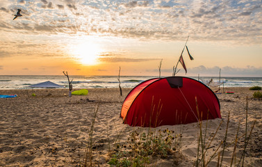 Tent on the beach