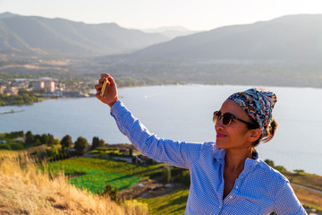 Selfie Woman Okanagan Valley