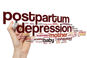 Postpartum depression word cloud