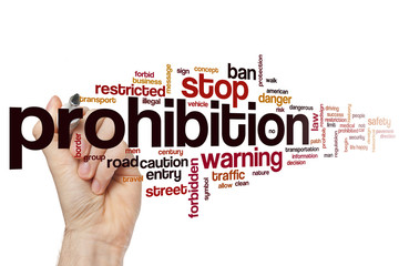 Prohibition word cloud