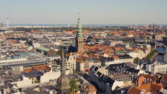 Cityscape of Copenhagen, the capital of Denmark