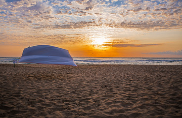 Tent on the beach