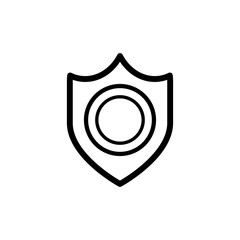 Shield icon trendy