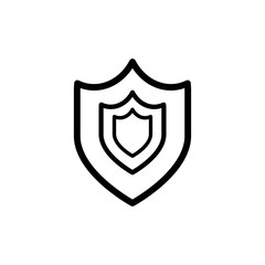 Shield icon trendy