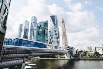 Obraz premium view of moscow city