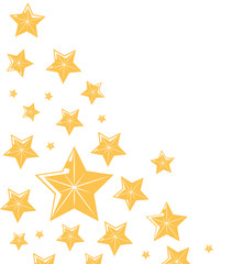 set of stars isolated icon