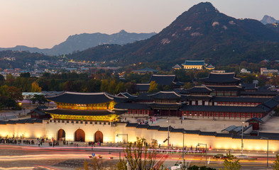  Gyeongbokgung Palace in Seoul,South Korea..