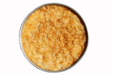 turkish dessert kadayif in tray