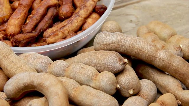 closeup sweet tamarind